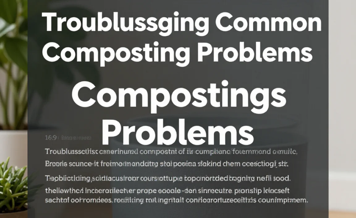 Troubleshooting Common Composting Problems