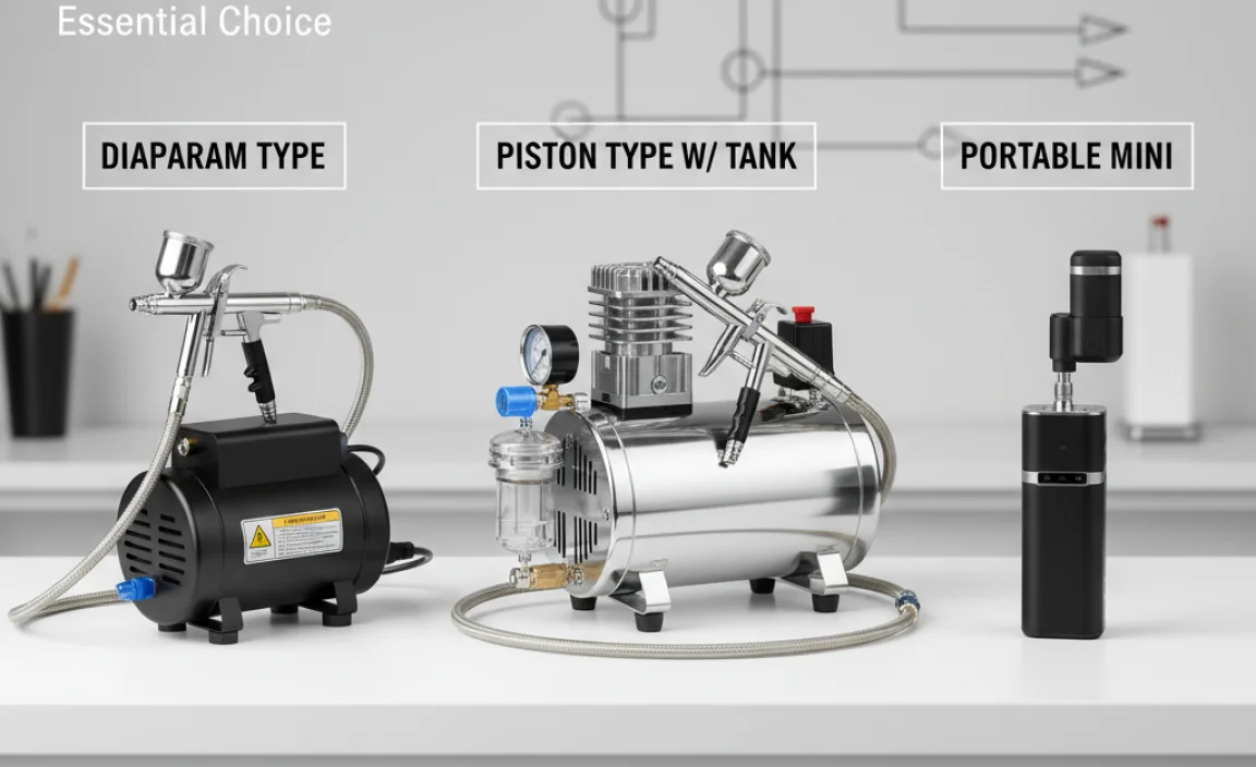 Types of Air Compressors for Airbrushing