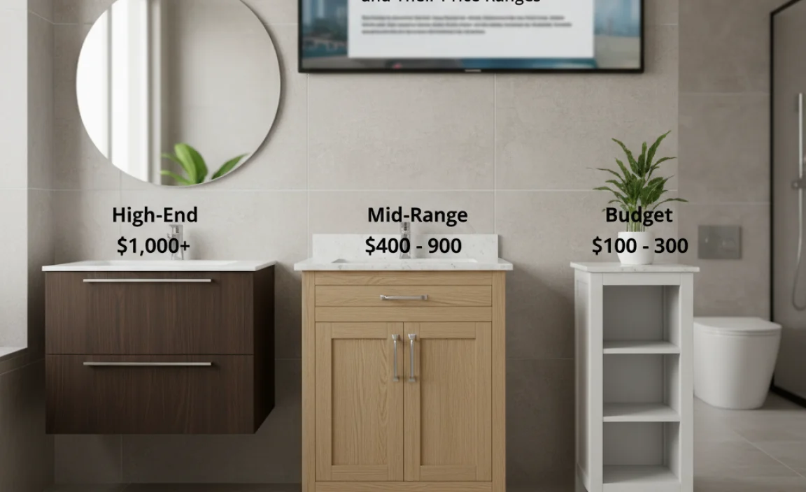 Types of Bathroom Cabinets and Their Price Ranges
