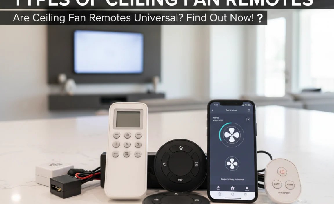 Types of Ceiling Fan Remotes