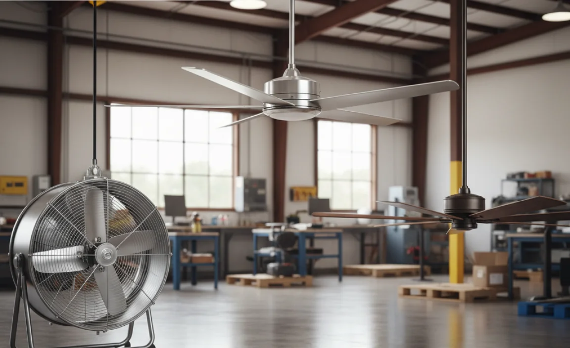 Types of Ceiling Fans Suitable for Shops