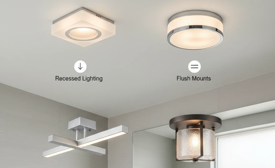 Types of Ceiling Lights for Bathrooms