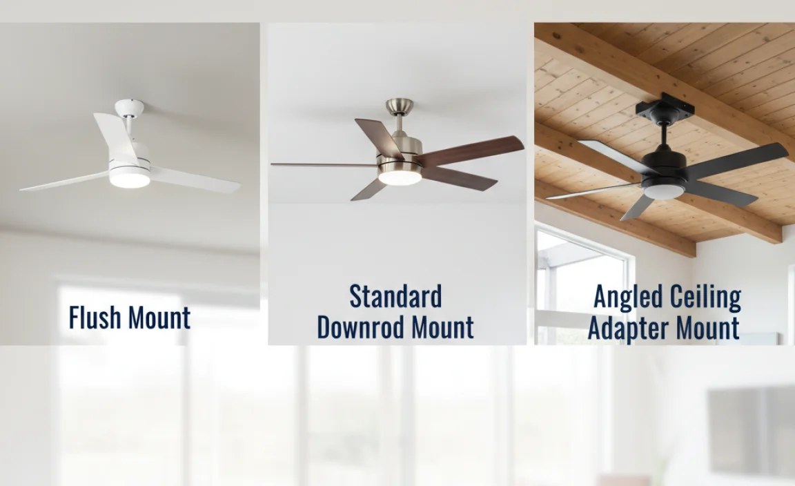 Types of Ceiling Mounts for Ceiling Fans
