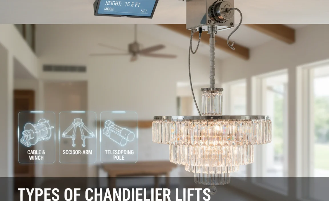 Types of Chandelier Lifts