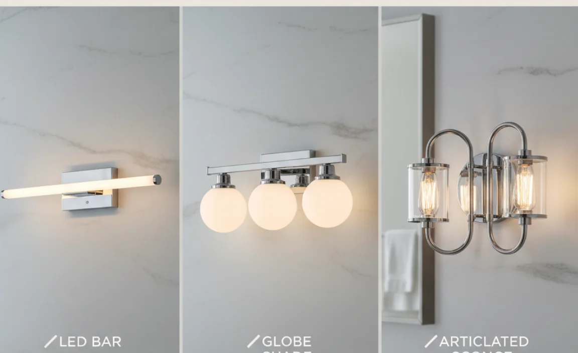 Types of Chrome Vanity Lights