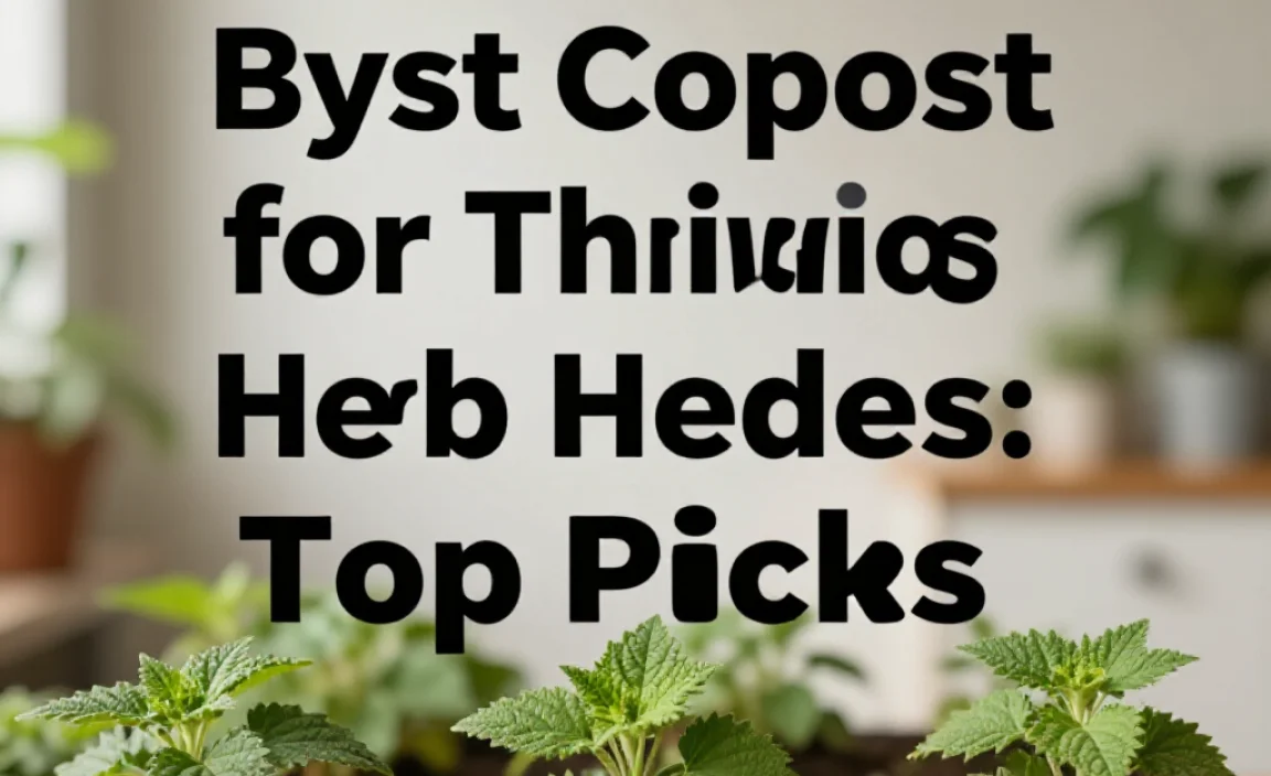 Types Of Compost For Herbs