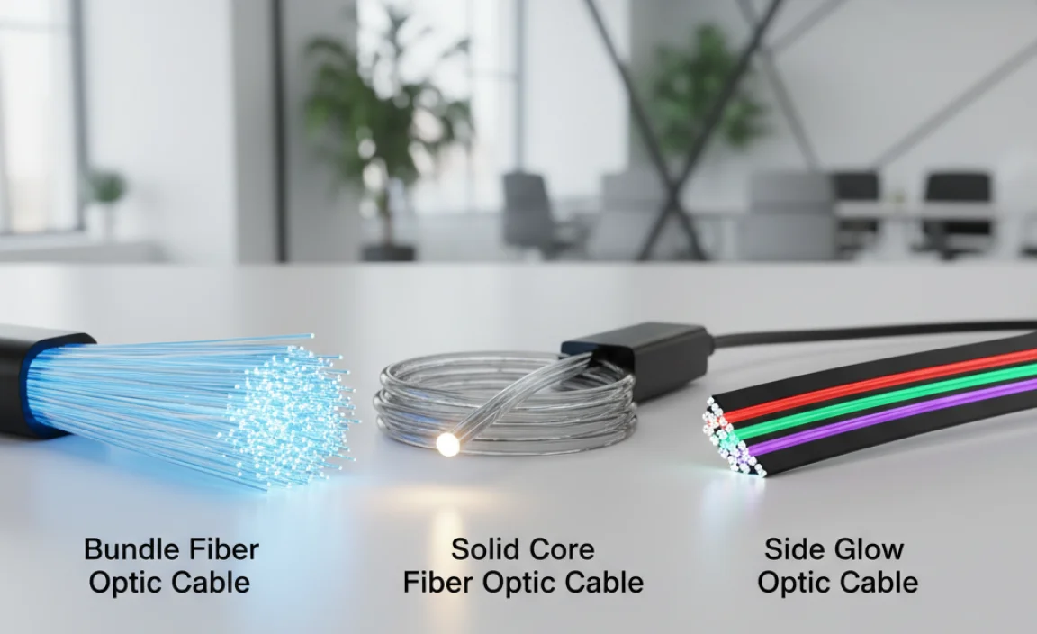 Types of Fiber Optic Cables for Lighting Applications