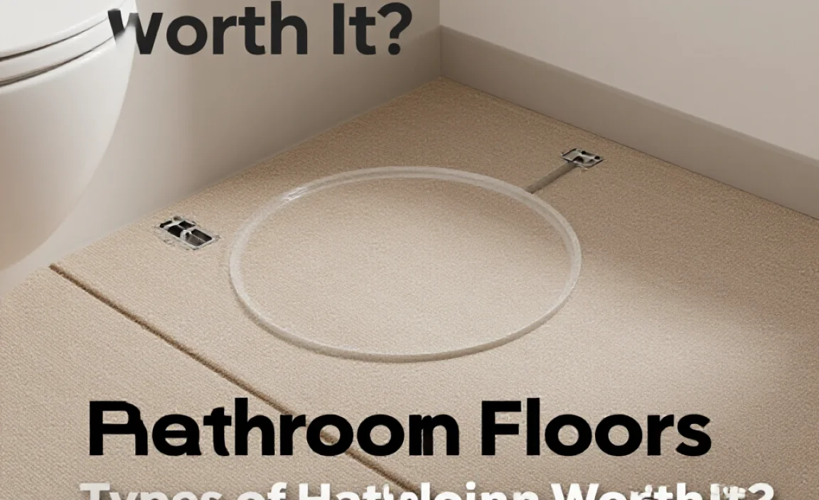 Types of Heated Bathroom Floors