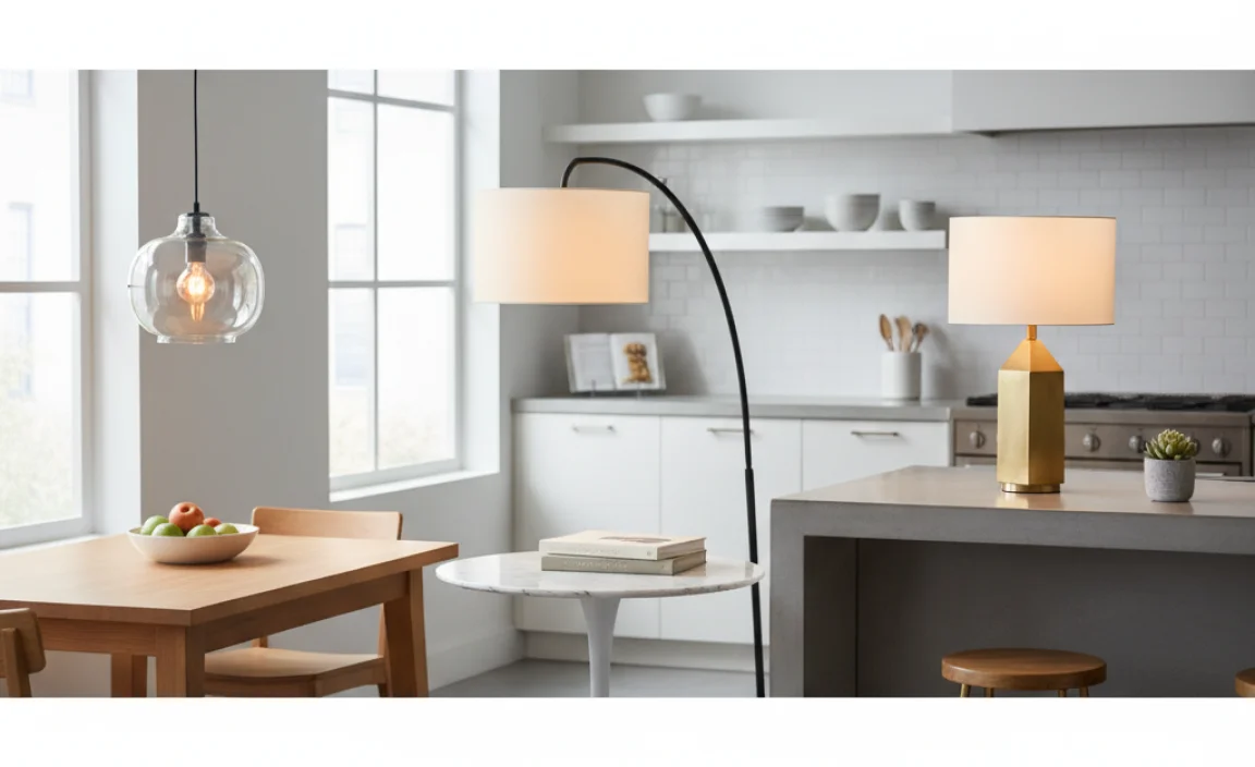 Types of Lamps Suitable for Kitchen Tables