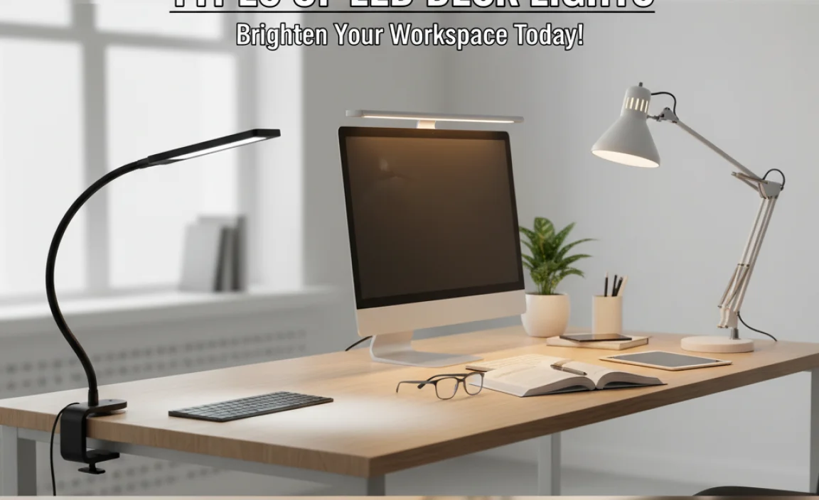 Types of LED Desk Lights
