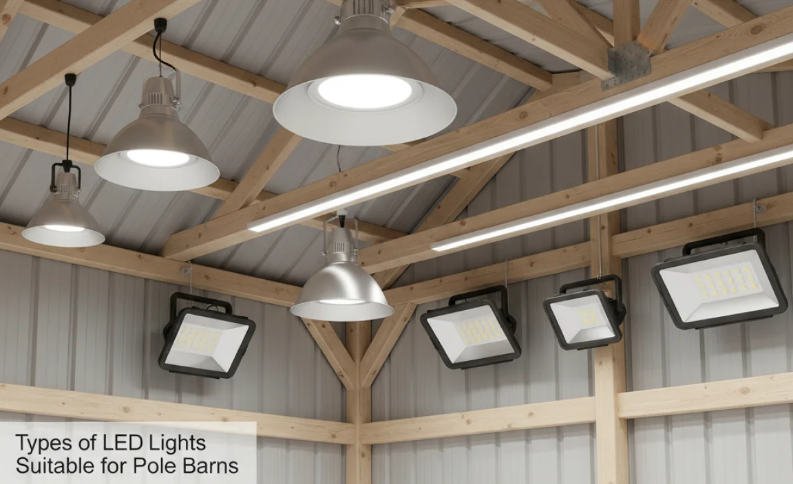 Types of LED Lights Suitable for Pole Barns