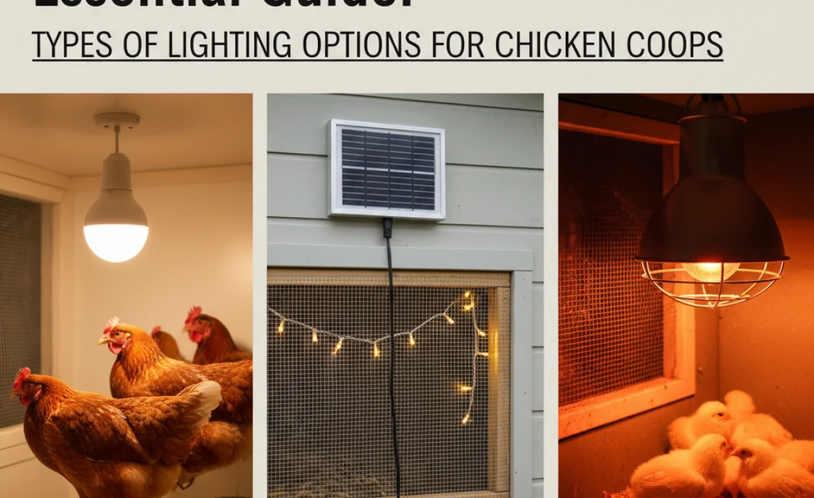 Types of Lighting Options for Chicken Coops