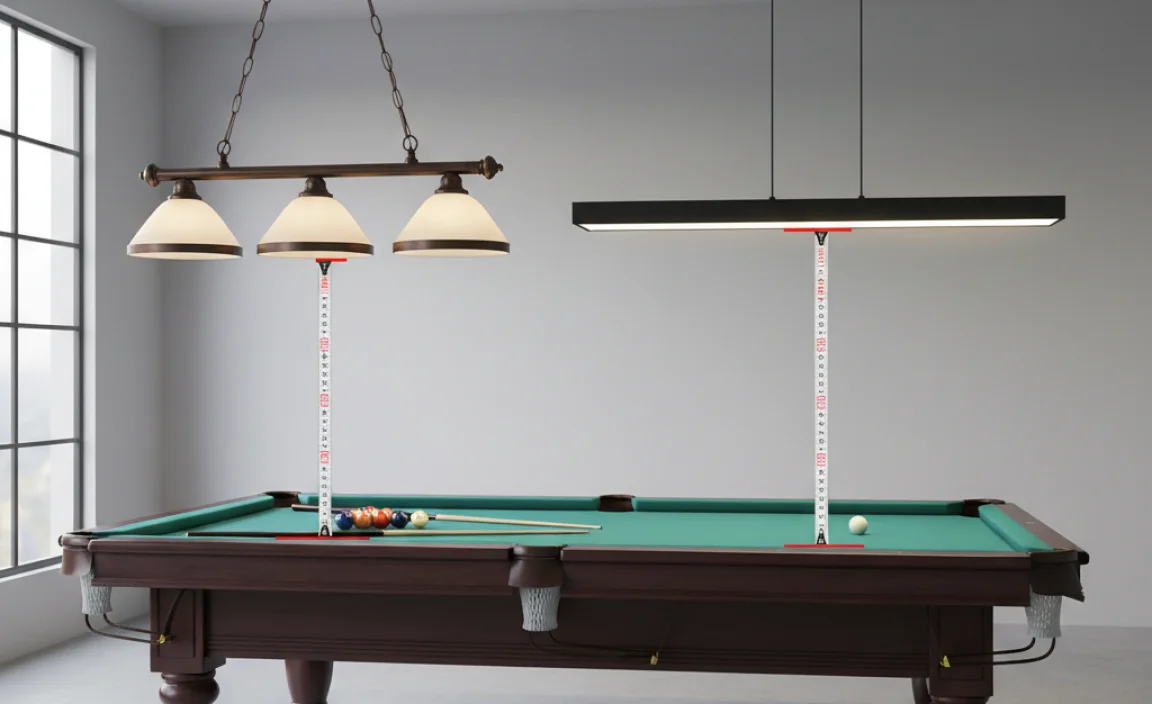 Types of Lighting Suitable for Pool Tables