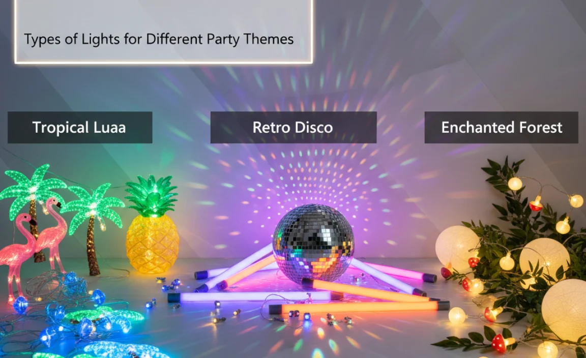 Types of Lights for Different Party Themes