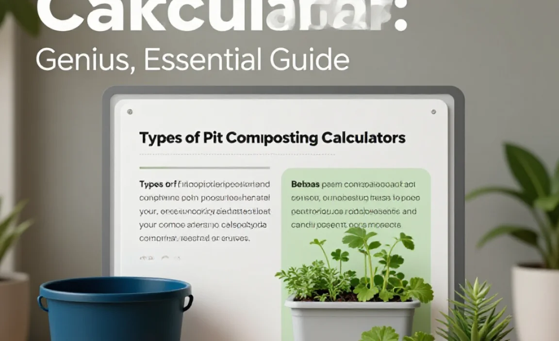 Types of Pit Composting Calculators