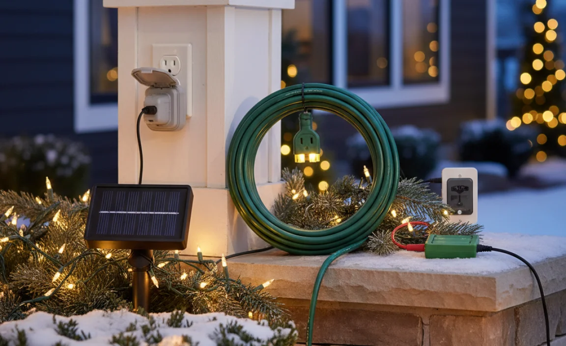 Types of Power Sources for Outdoor Christmas Lights