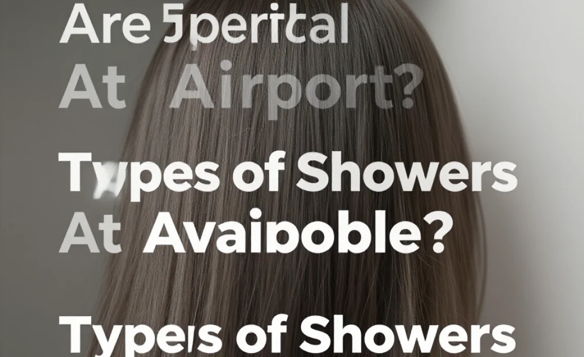 Types of Showers Available