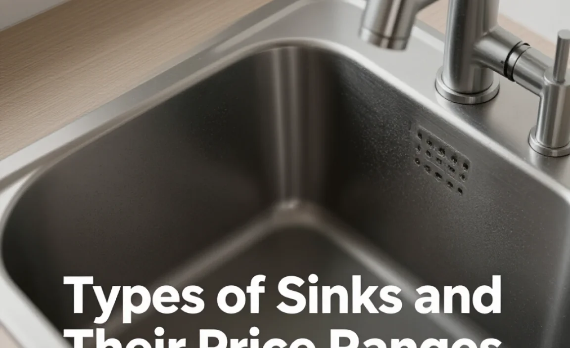 Types of Sinks and Their Price Ranges