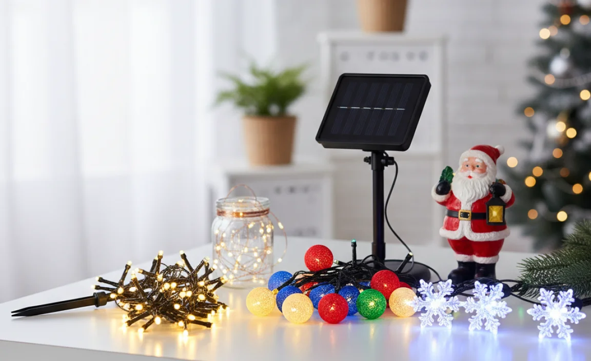 Types of Solar Christmas Lights Available