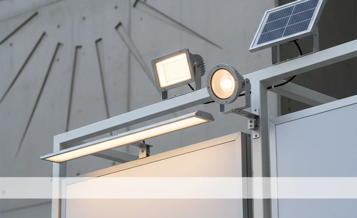 Types of Solar LED Lights Suitable for Billboards