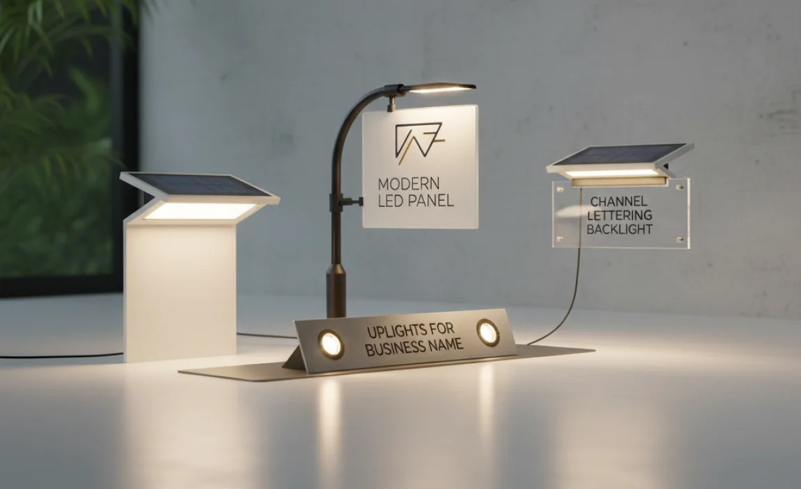 Types of Solar Lights for Signs