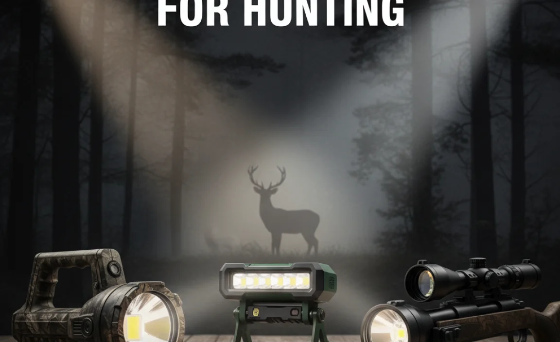 Types of Spotlights Suitable for Hunting