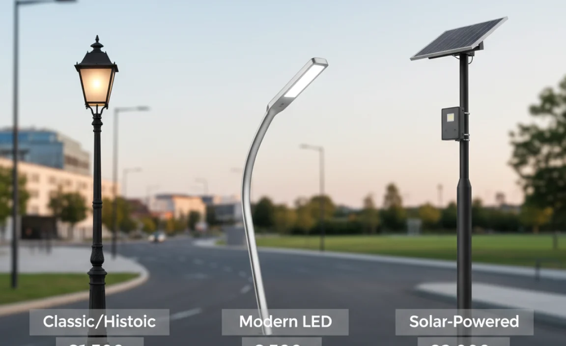 Types of Street Lights and Their Prices