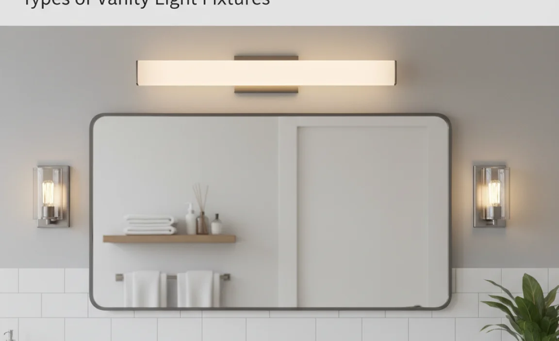 Types of Vanity Light Fixtures