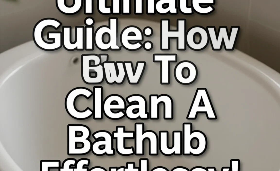 Ultimate Guide: How To Clean A Bathtub Effortlessly!