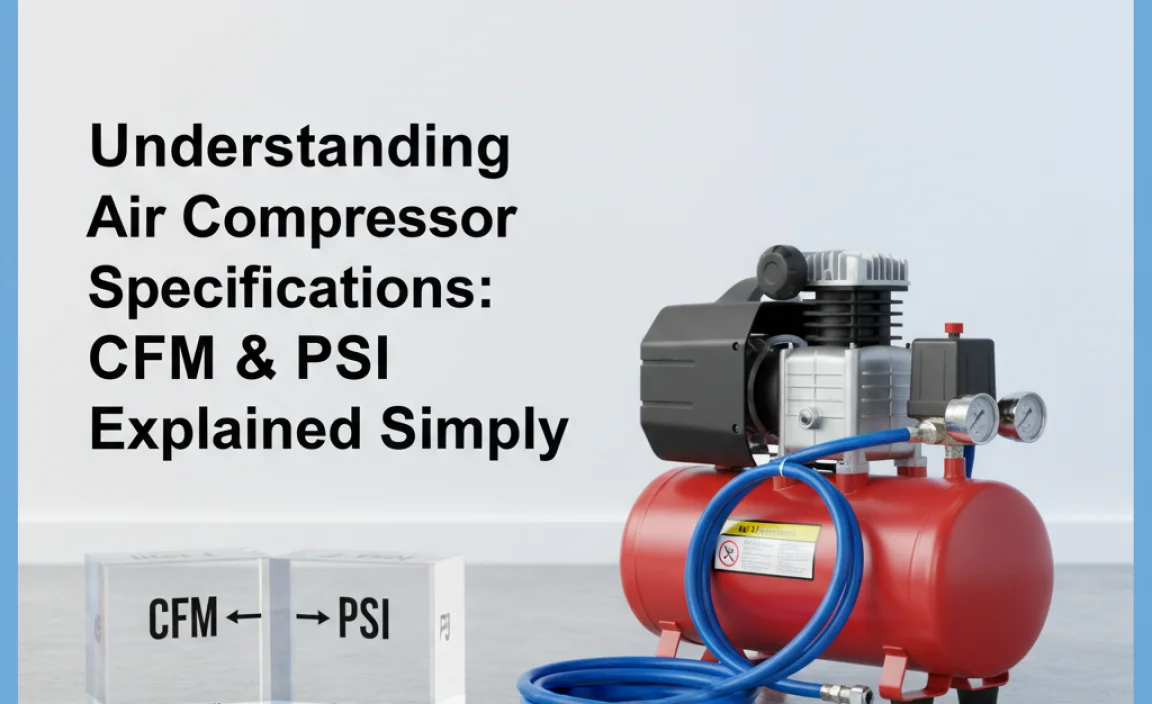 Understanding Air Compressor Specifications: CFM & PSI Explained Simply