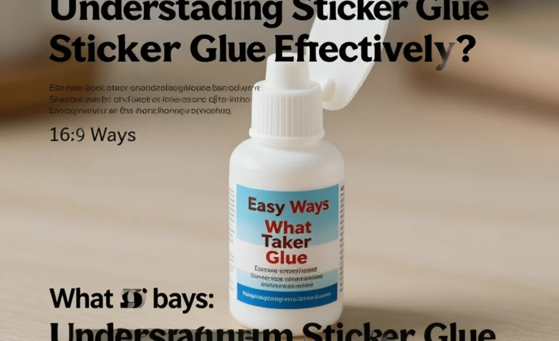 Understanding Sticker Glue