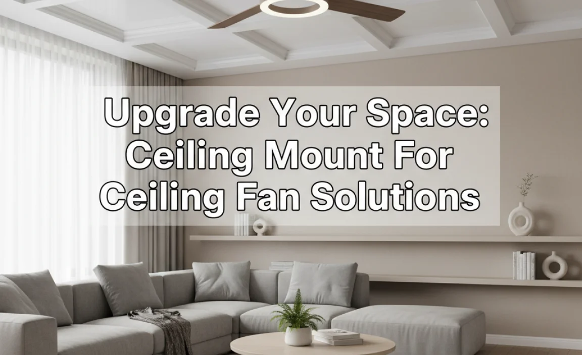 Upgrade Your Space: Ceiling Mount For Ceiling Fan Solutions