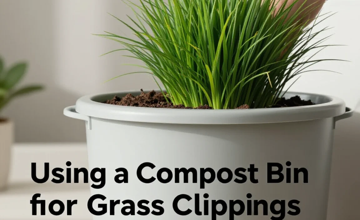 Using a Compost Bin for Grass Clippings