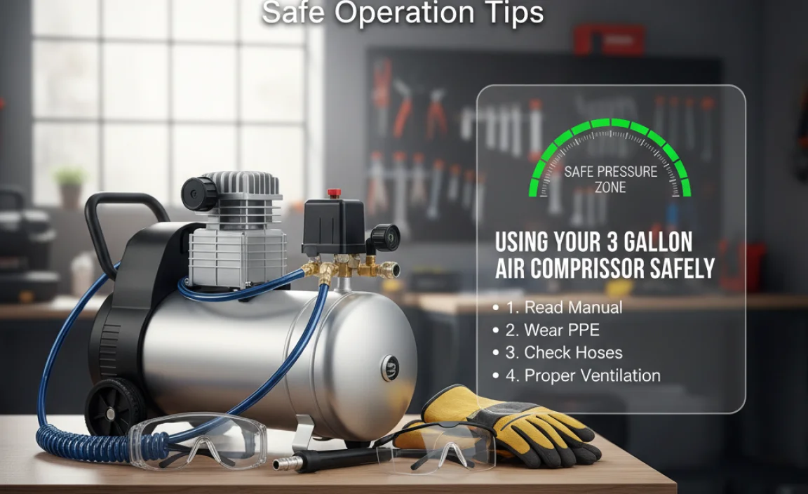 Using Your 3 Gallon Air Compressor Safely