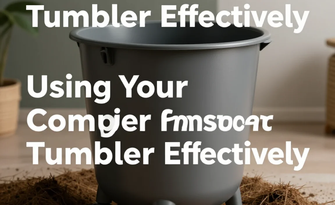 Using Your Compost Tumbler Effectively