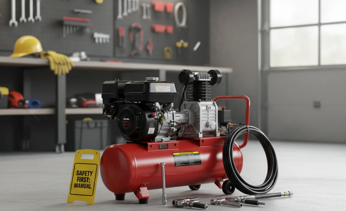Using Your Gas Powered 20 Gallon Air Compressor Safely