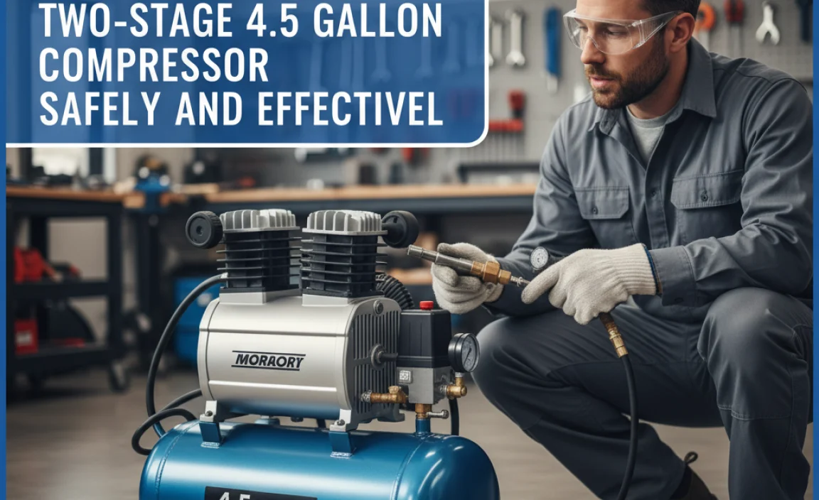 Using Your Two-Stage 4.5 Gallon Compressor Safely and Effectively