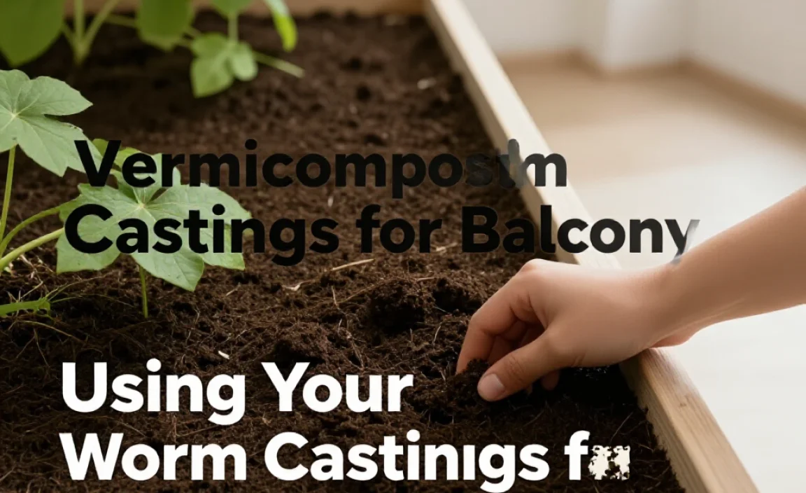 Using Your Worm Castings for Balcony Garden Success