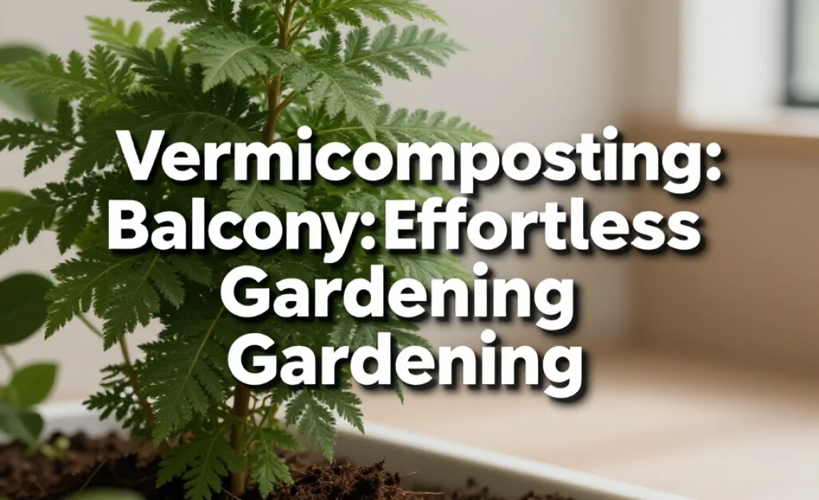 Vermicomposting Balcony: Genius Effortless Gardening