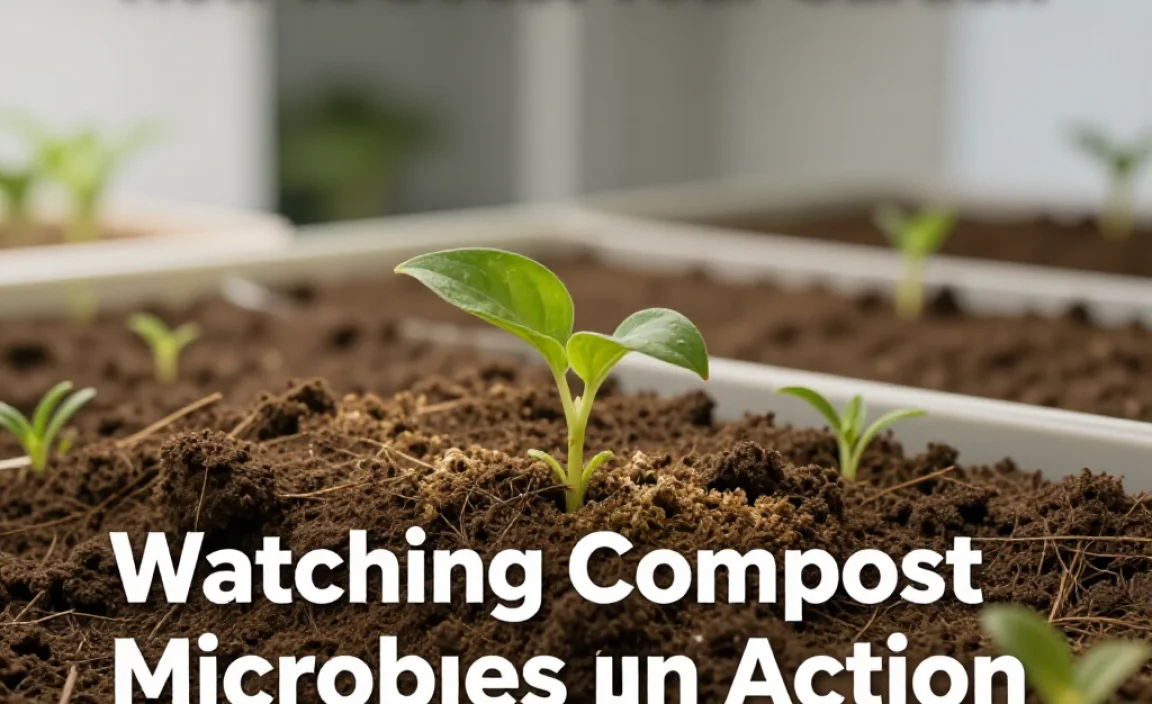 Watching Compost Microbes in Action