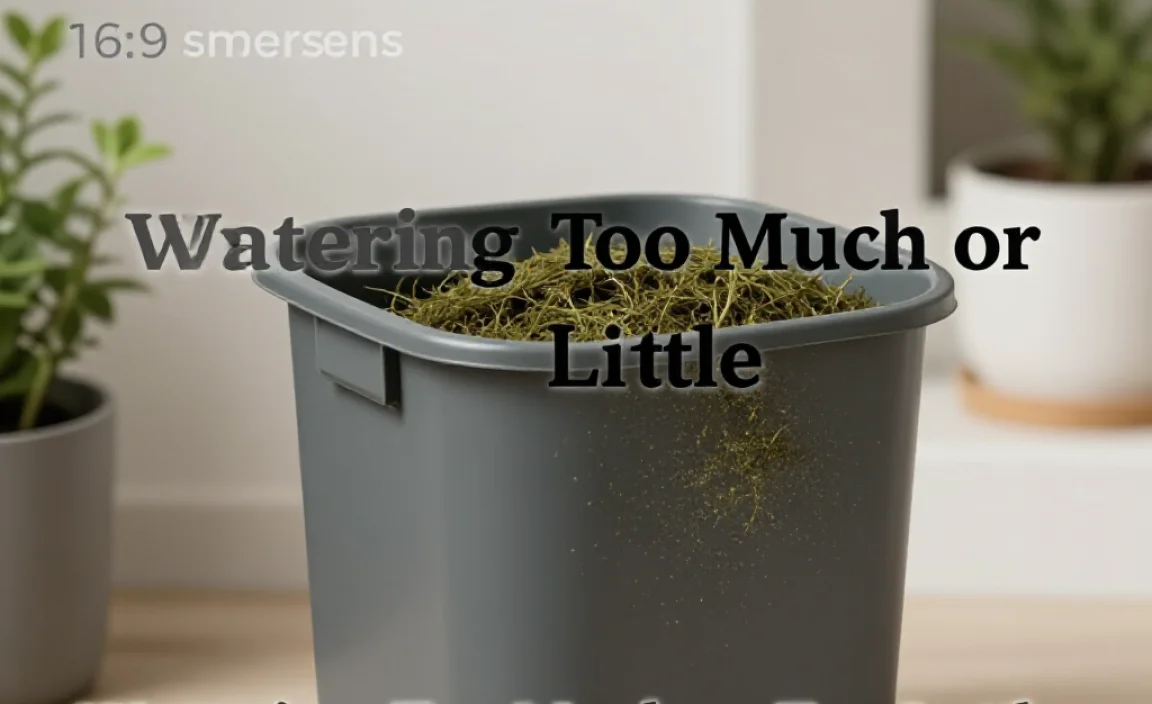 Watering Too Much or Too Little