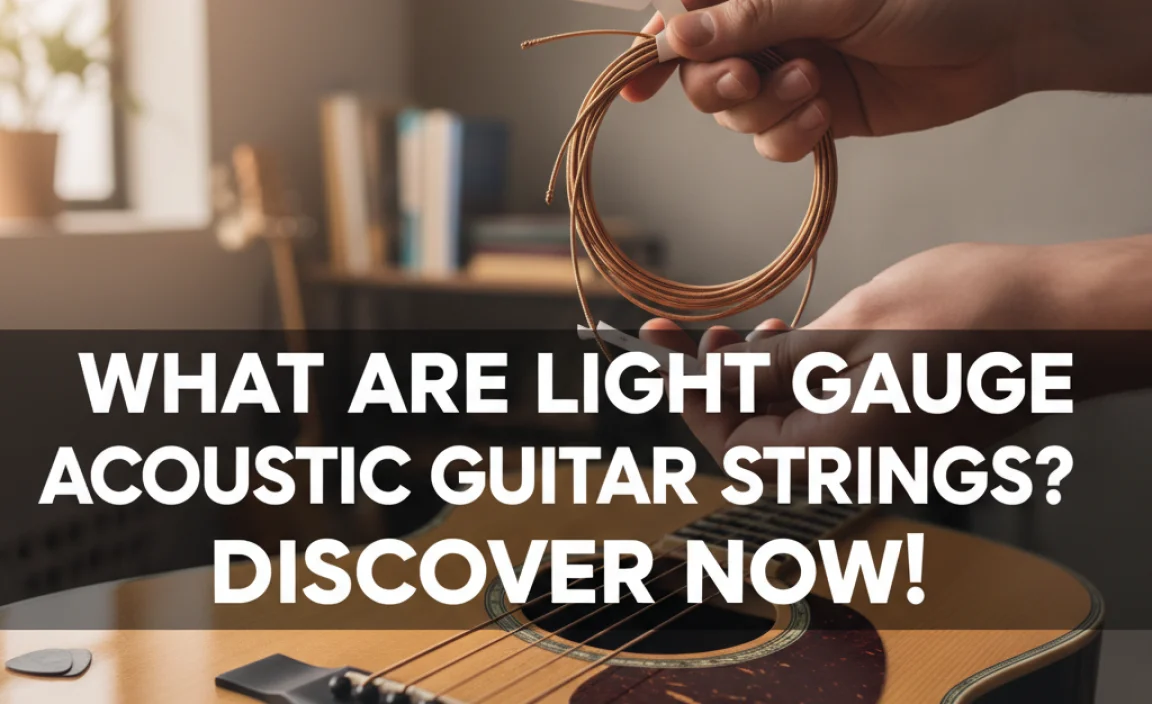 What Are Light Gauge Acoustic Guitar Strings? Discover Now!