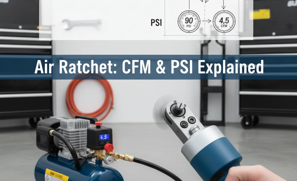What are the CFM and PSI Needs of a Typical Air Ratchet?