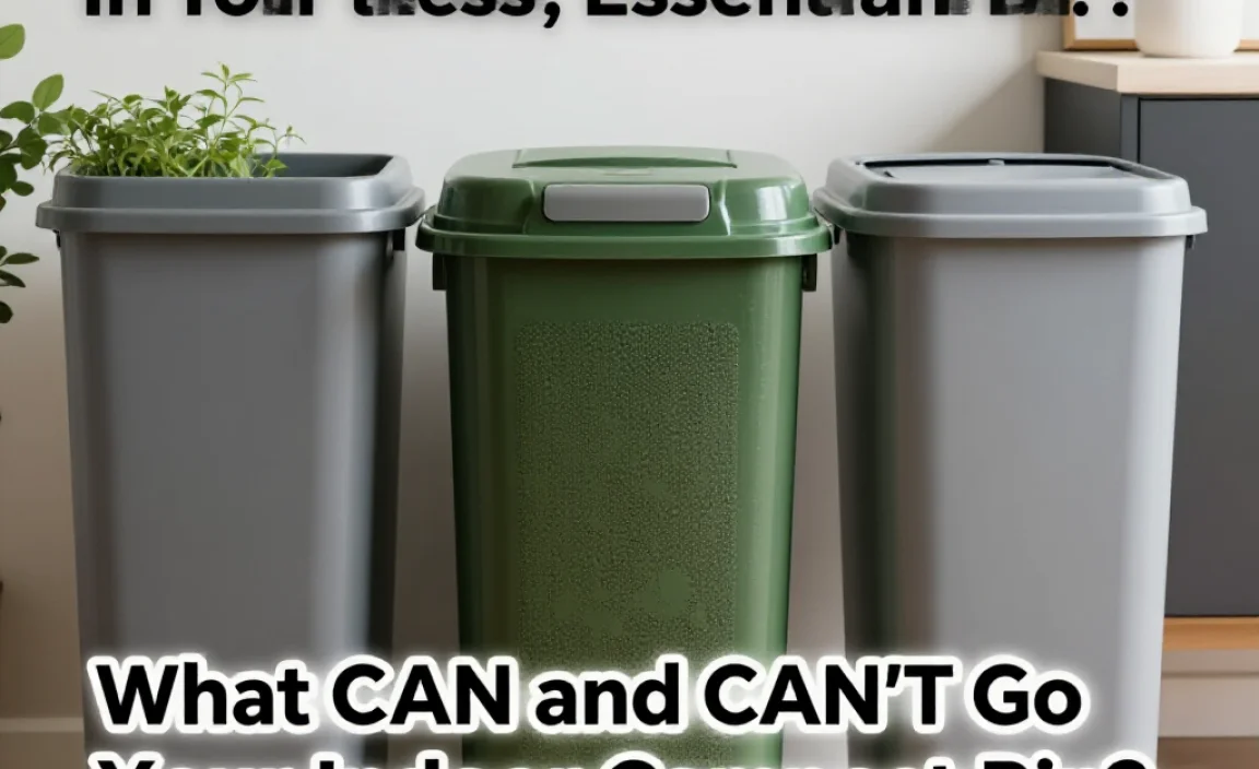 What CAN and CAN&rsquo;T Go In Your Indoor Compost Bin?