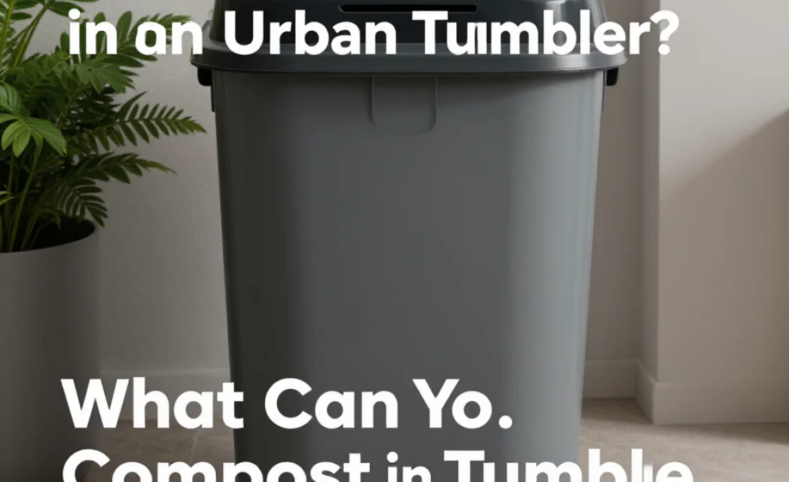 What Can You Compost in an Urban Tumbler?