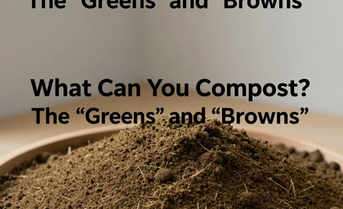 What Can You Compost? The &ldquo;Greens&rdquo; and &ldquo;Browns&rdquo;