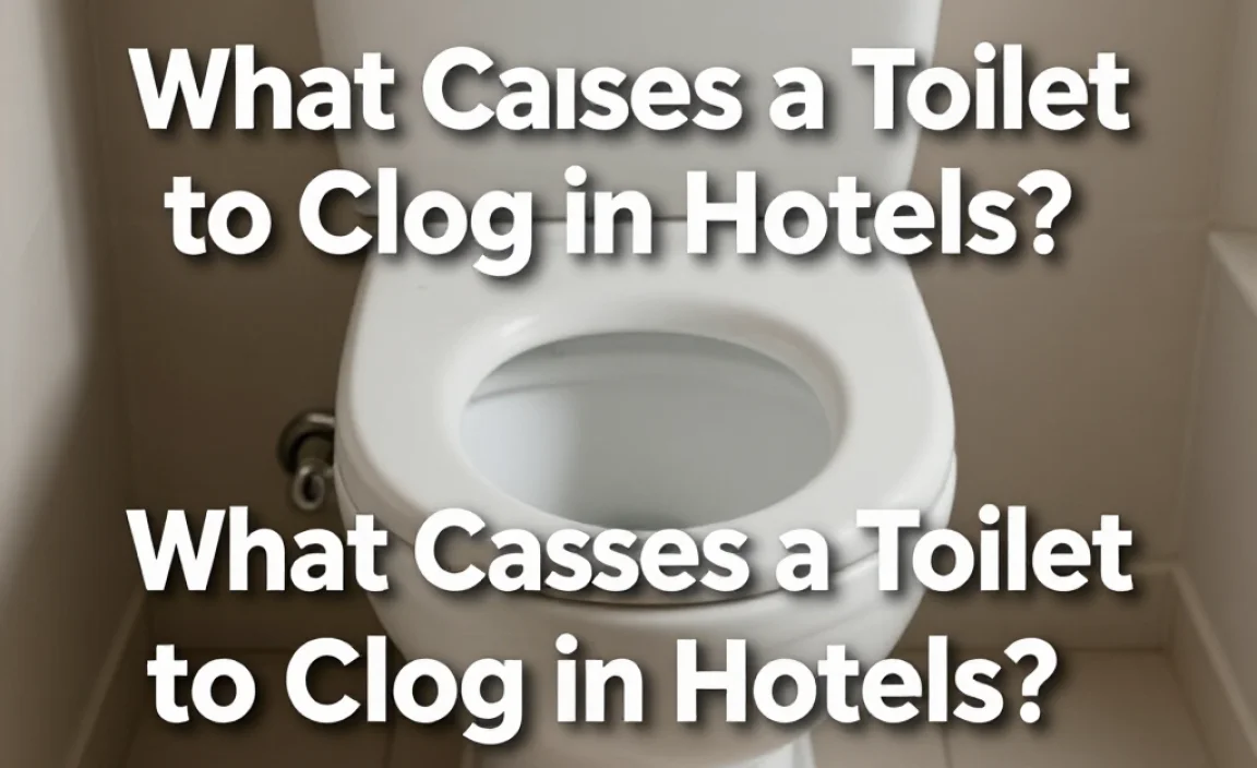 What Causes a Toilet to Clog in Hotels?
