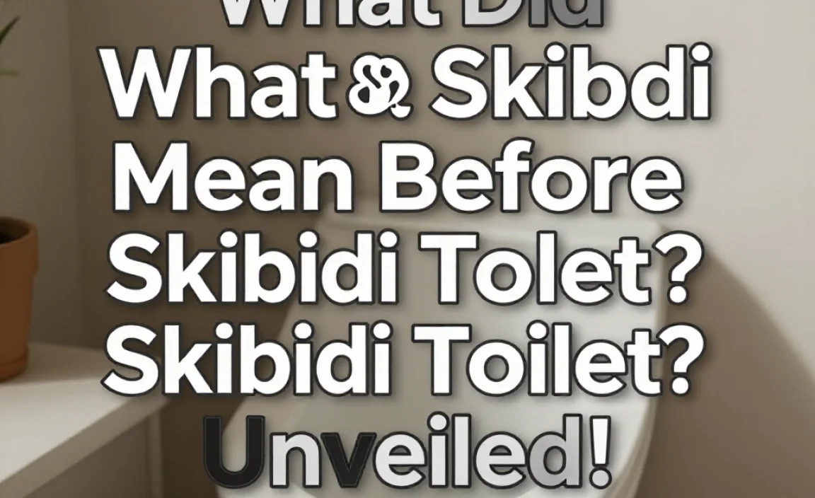 What Did Skibdi Mean Before Skibidi Toilet? Unveiled!