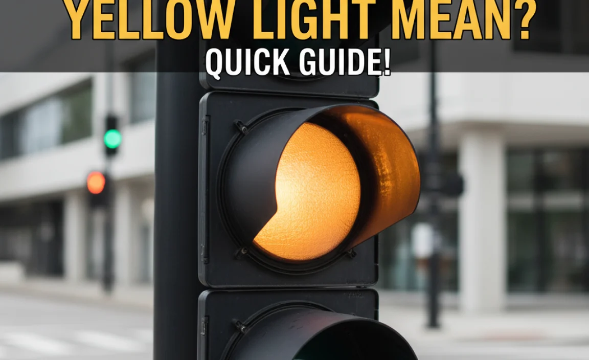 What Does A Solid Yellow Light Mean? Quick Guide!