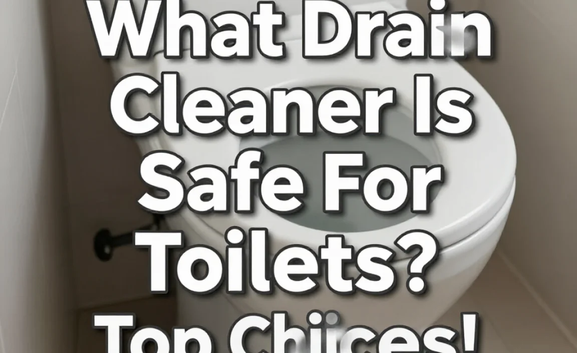 What Drain Cleaner Is Safe For Toilets? Top Choices!
